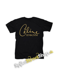 CELINE DION - Logo - čierne detské tričko