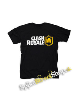 CLASH ROYALE - Logo - čierne detské tričko
