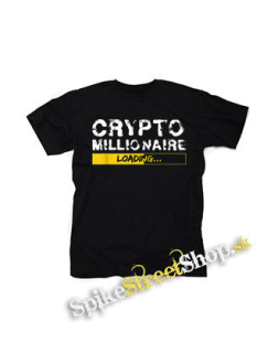 CRYPTOMILIONAIRE - Loading - čierne detské tričko
