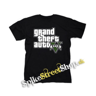 GTA - GRAND THEFT AUTO - V - - čierne detské tričko