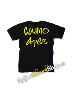 GUANO APES - Logo Yellow - čierne detské tričko