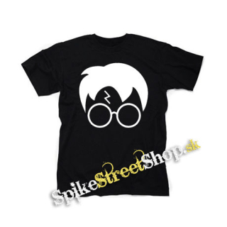 HARRY POTTER - Glasses Bold Crest - čierne detské tričko