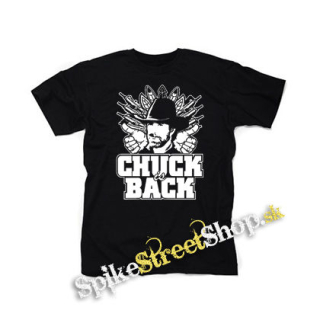 CHUCK NORRIS - Chuck Is Back - čierne detské tričko