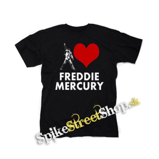 I LOVE FREDDIE MERCURY - čierne detské tričko