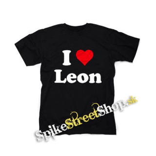 I LOVE LEON - čierne detské tričko