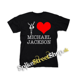 I LOVE MICHAEL JACKSON - čierne detské tričko