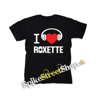I LOVE ROXETTE - čierne detské tričko