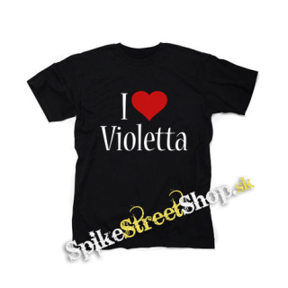 I LOVE VIOLETTA - čierne detské tričko