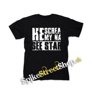 I SEE STARS - She Screams My Name Motive 2 - čierne detské tričko
