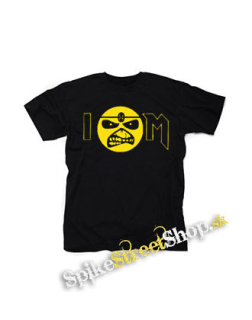 IRON MAIDEN - I Love Iron Maiden Yellow Eddie - čierne detské tričko