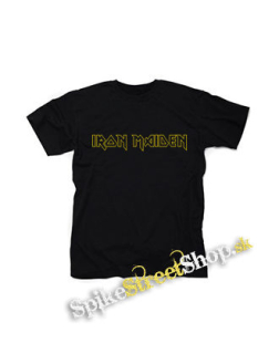 IRON MAIDEN - Logo Yellow - čierne detské tričko