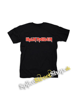 IRON MAIDEN - Red Logo 2 - čierne detské tričko