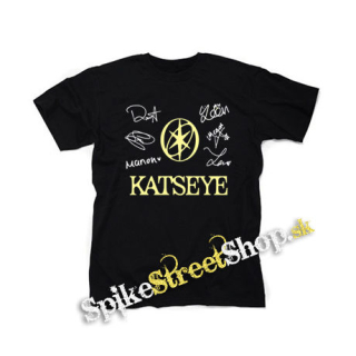 KATSEYE - Logo Signature - čierne detské tričko