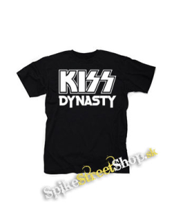 KISS - Dynasty White Motive - čierne detské tričko