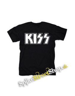 KISS - Logo - čierne detské tričko