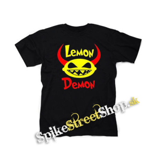 LEMON DEMON - Logo - čierne detské tričko