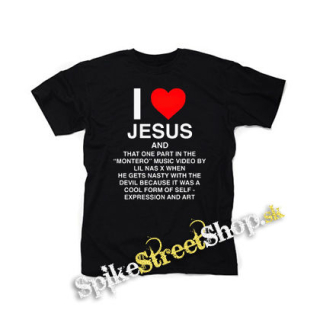 LIL NAS X - I Love Jesus - čierne detské tričko