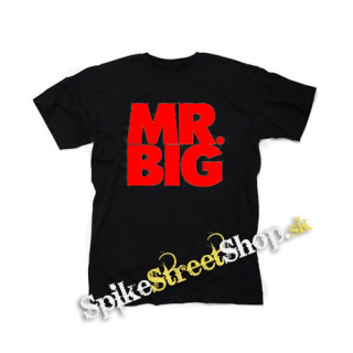 MR BIG - Logo Red White - čierne detské tričko