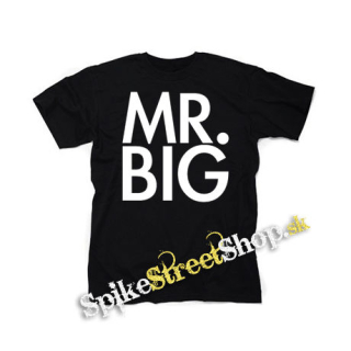 MR BIG - Logo White - čierne detské tričko