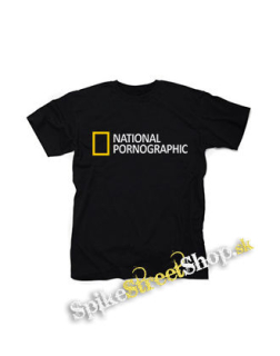 NATIONAL PORNOGRAPHIC - čierne detské tričko