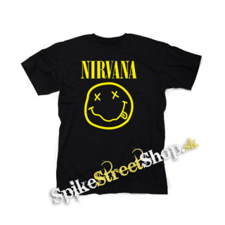 NIRVANA - Big Smile  motive 2 - čierne detské tričko