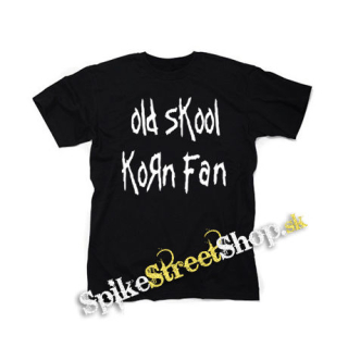 OLD SKOOL KORN FAN - čierne detské tričko