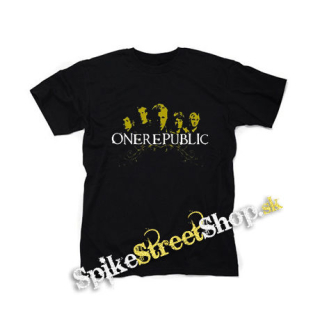 ONE REPUBLIC - Logo And Band povodne - čierne detské tričko