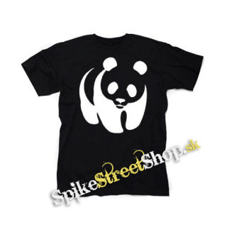 PANDA  motive 2 - čierne detské tričko