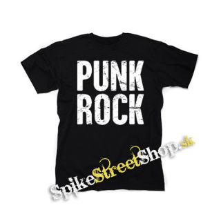 PUNKROCK - Logo Motív 2 - čierne detské tričko