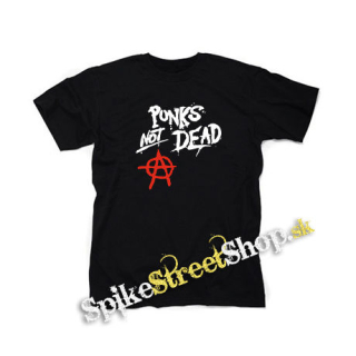 PUNKS NOT DEAD - čierne detské tričko