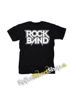 ROCK BAND - Logo - čierne detské tričko