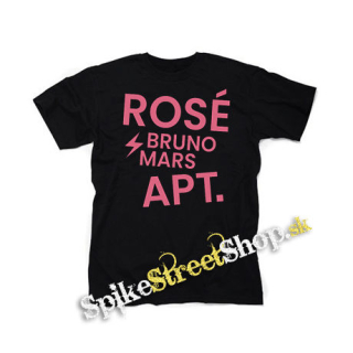 ROSÉ & BRUNO MARS - APT - Pink  motive 2 - čierne detské tričko