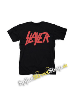 SLAYER - Red Logo - čierne detské tričko