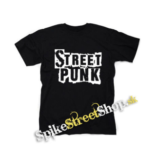 STREET PUNK - Logo - čierne detské tričko