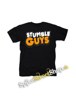 STUMBLE GUYS - Logo - čierne detské tričko