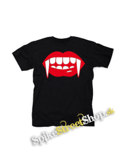 ZUBY UPÍRA - Vampire Teeth - čierne detské tričko
