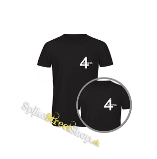4 SKINS - Logo - čierne detské tričko