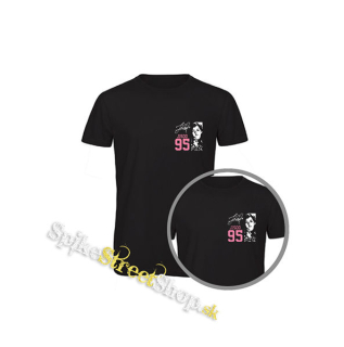 BLACKPINK - Jisoo 95 Signature Portrait - čierne detské tričko