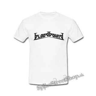 BLOODBOUND - Black Logo Band - biele pánske tričko