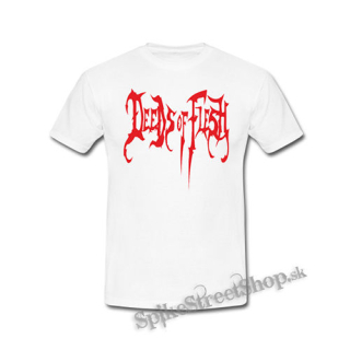 DEEDS OF FLESH - Logo - biele pánske tričko