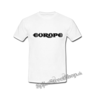 EUROPE - Black Logo - biele pánske tričko