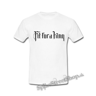 FIT FOR A KING - Logo - biele pánske tričko