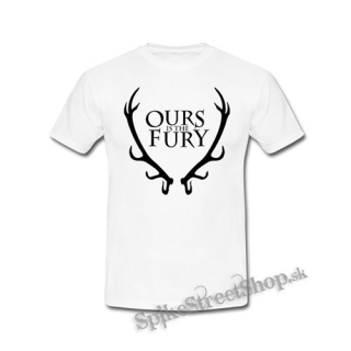 GAME OF THRONES - OURS IS THE FURY - Logo - biele pánske tričko
