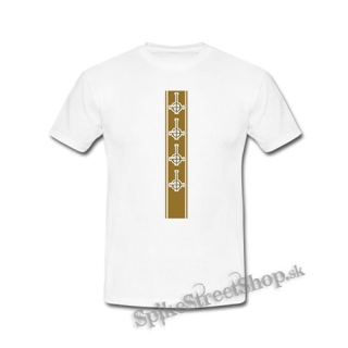 GHOST - Gold Logo Motive 2 - biele pánske tričko