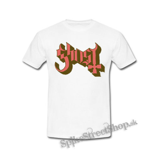 GHOST - Logo Motive 2 - biele pánske tričko