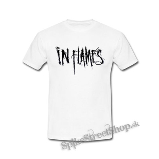 IN FLAMES - Logo - biele pánske tričko