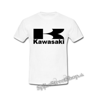 KAWASAKI - Logo Black - biele pánske tričko
