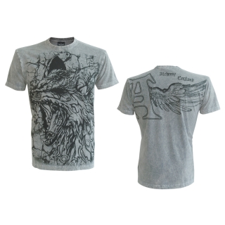 ALCHEMY - Wolf Scalp Perla/Grey Stone T-shirt - pánske tričko