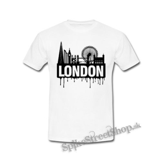 LONDON - biele pánske tričko