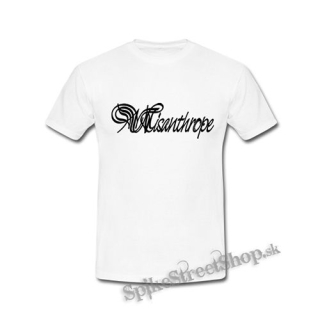 MISANTHROPE - Logo - biele pánske tričko
